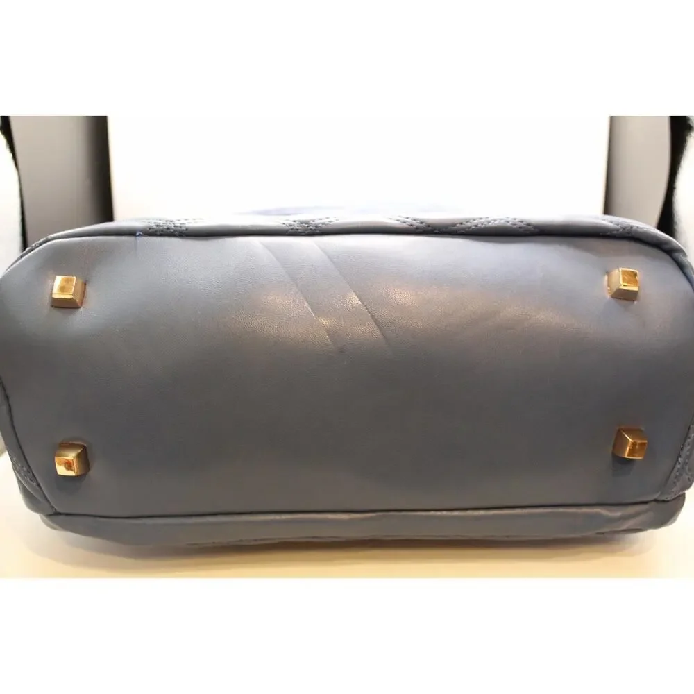 DKNY Zip Backpack Purse Blue Allure 14